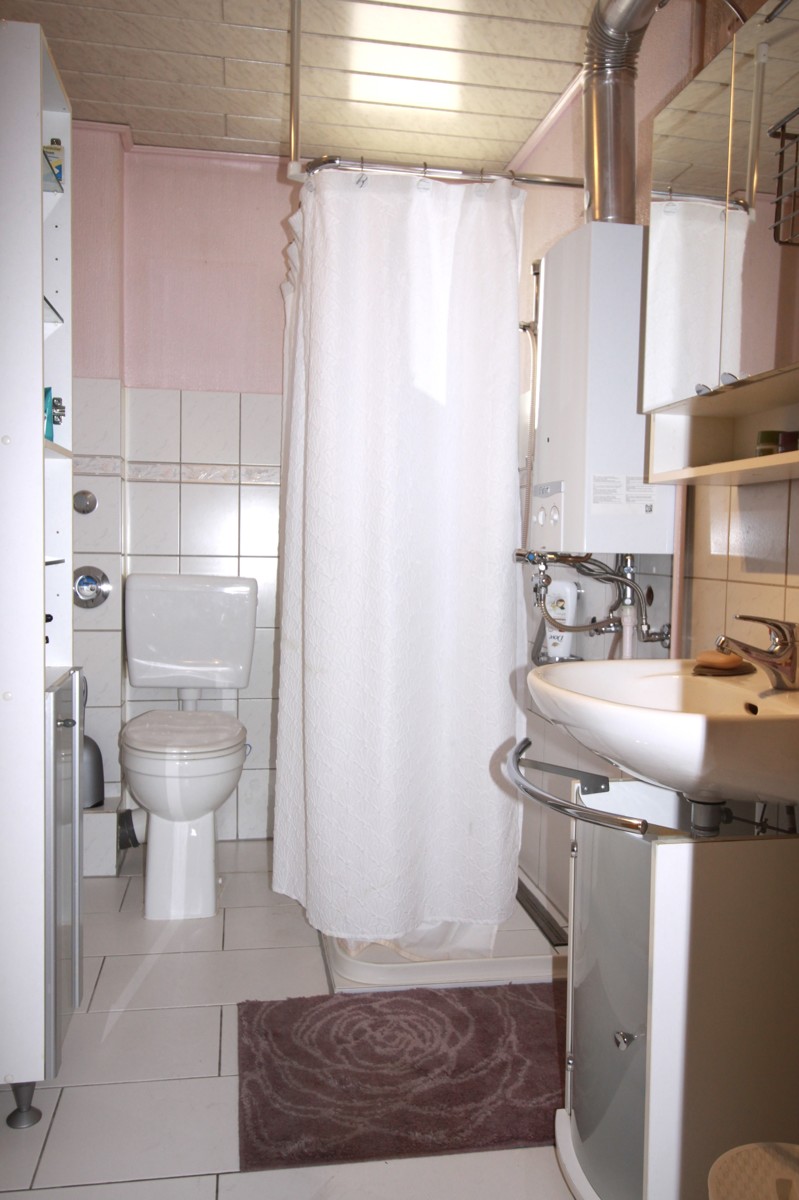 Badezimmer mit Dusche Etagenwohnung Mainz