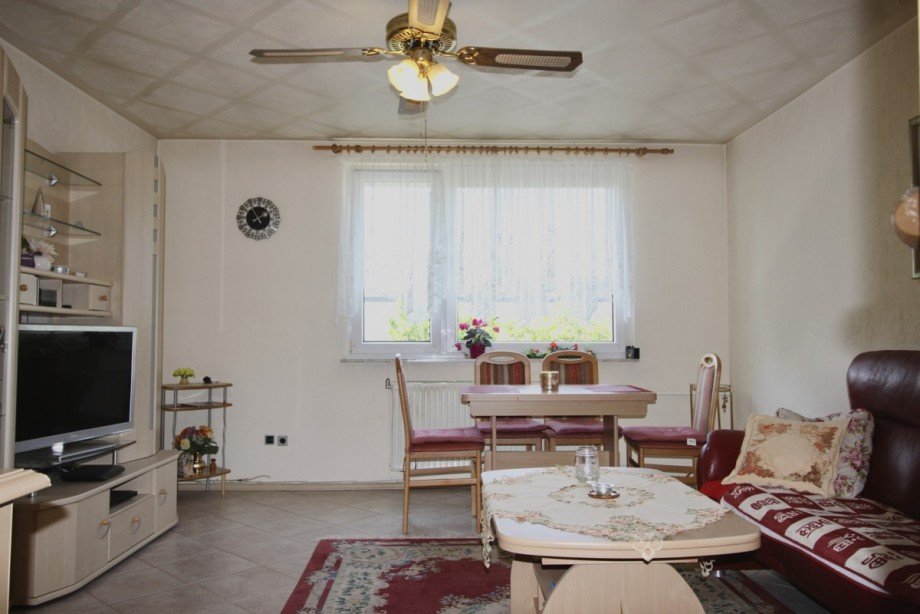 Wohnzimmer Etagenwohnung Mainz