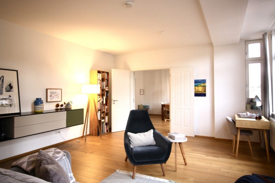 Wohnzimmer Etagenwohnung Mainz